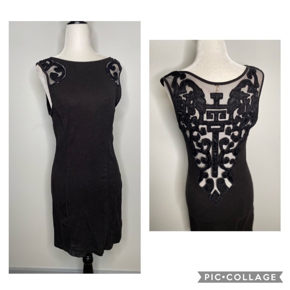 Free People Dresses & Skirts - Free people mini black Dress boho Bodycon Small